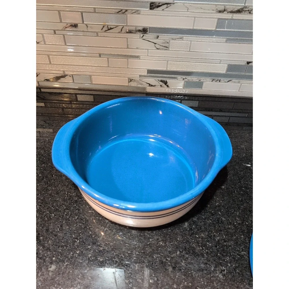 Corelle Coordinates Classic Cafe Blue‎ 2.5qt Covered Casserole Baking Dish LID